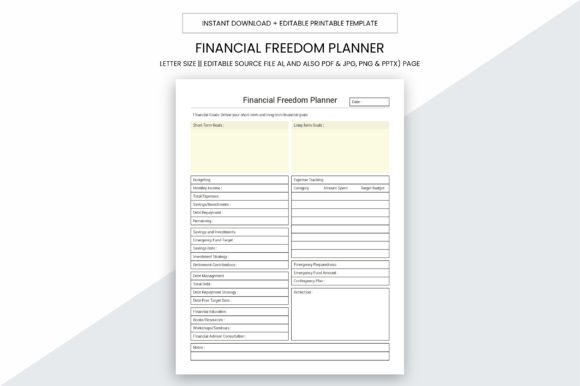 Download Financial Freedom Planner Kdp Interior - Premium Resources