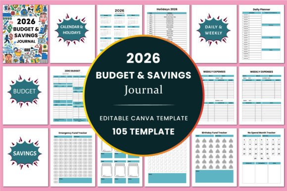 Download 2026 Budget &amp; Savings Journal/KDP - Premium Resources