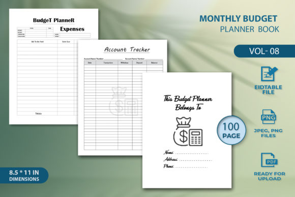 Download Monthly Budget Planner Book - Monthly budget planner Collection