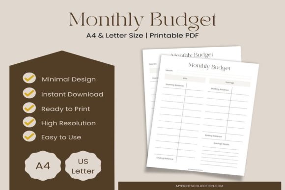 Download Monthly Budget Planner Printable - Monthly budget planner Collection