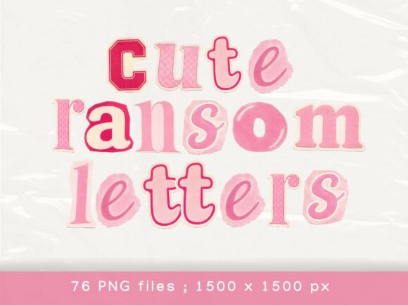 Download Ransom Letters, Pink Cutout Alphabet - Letters Collection