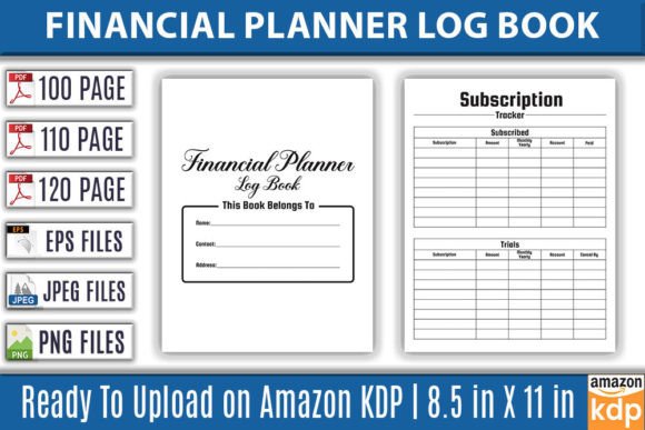 Download Financial Planner Log Book | KDP Interio - Premium Resources