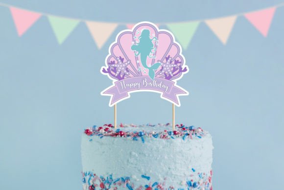Download Mermaid Printable Cake Topper - Mermaid printable Collection