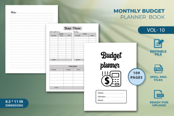 Download Monthly Budget Planner Book - Monthly budget planner Collection