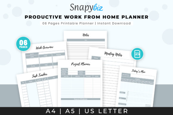 Download Productive Work from Home Planner - Premium Resources